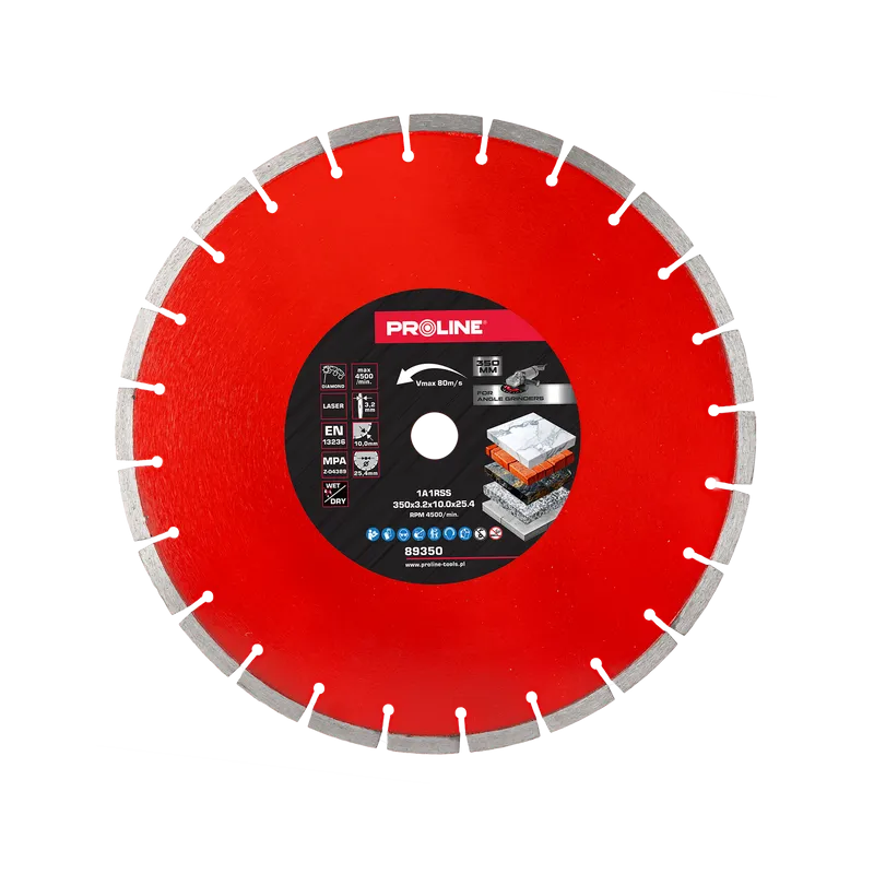 Disc Diamantat Segmentat Laser Universal 350MM / 25.4MM