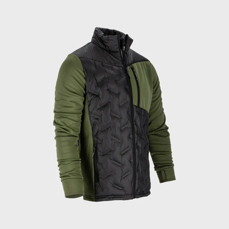 Jacheta Mediu-Elastica cu Matlasare / Verde-Negru - 3XL