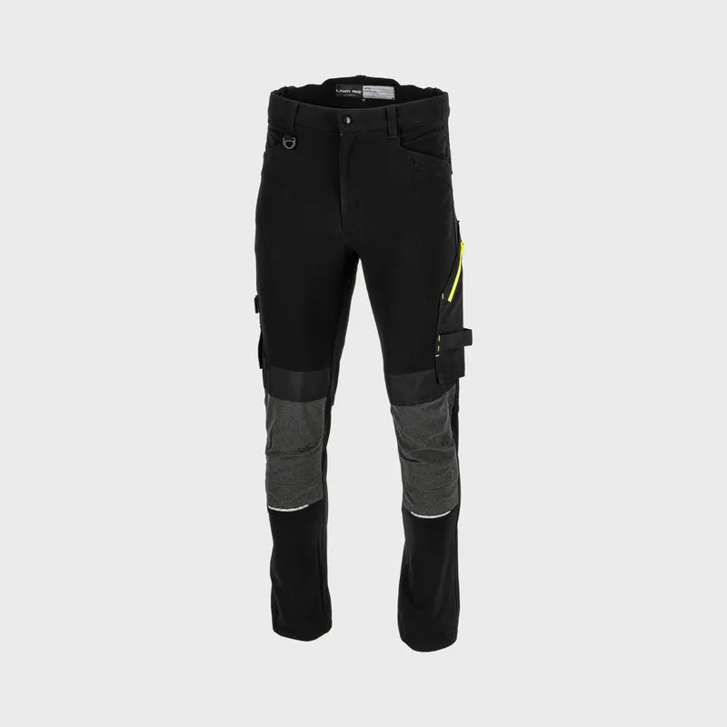 Pantalon Lucru Slim-Fit-Elastic Durabil / Negru - S