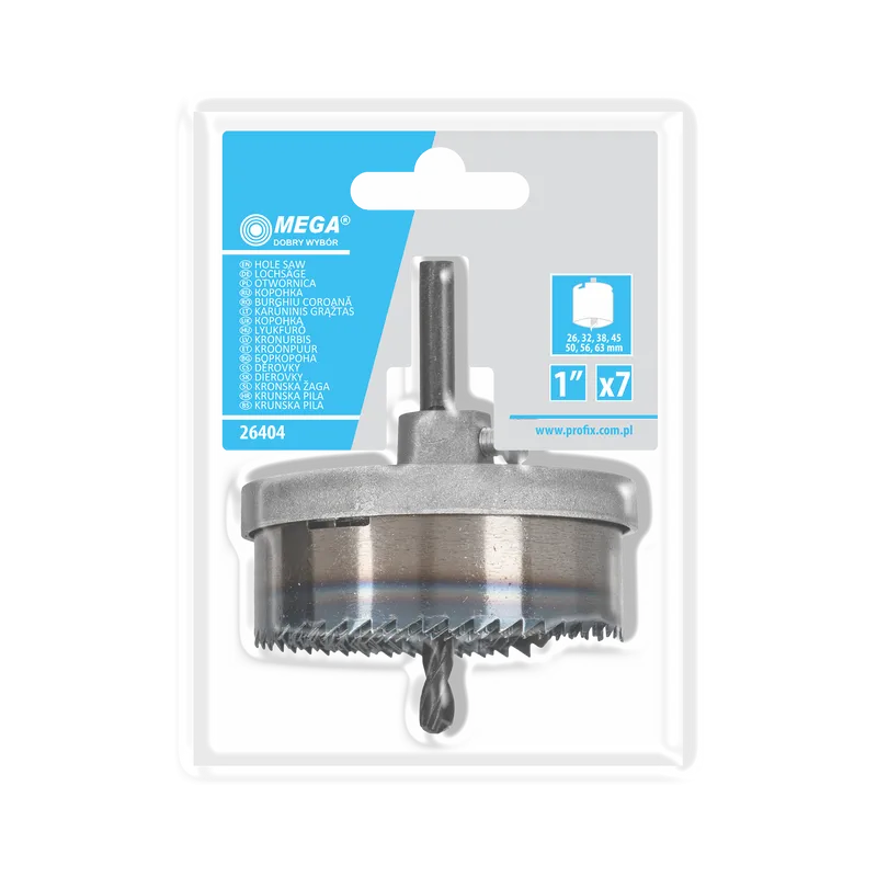 Set Carote Lemn si Rigips Otelite 26-63MM/25MM - 9P.