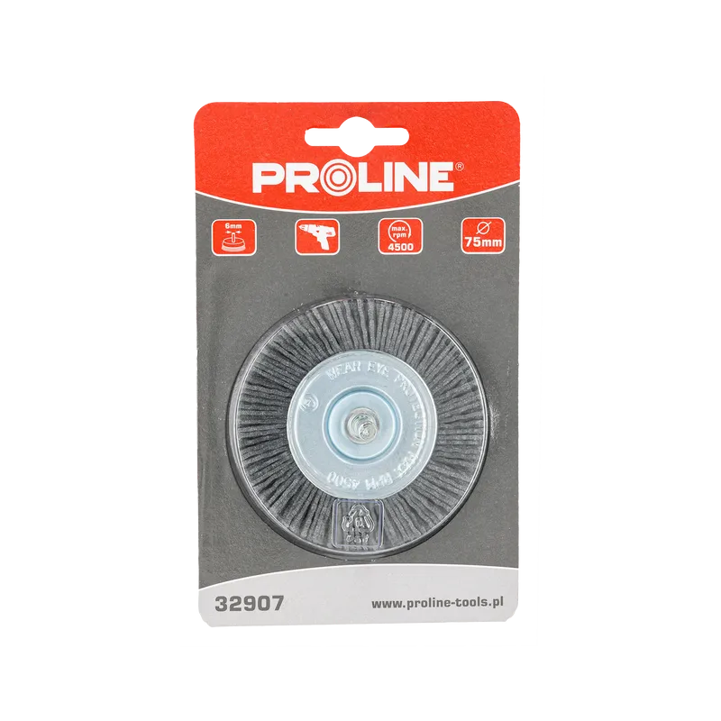 Perie Slefuire Tip Circular cu Tija 75MM