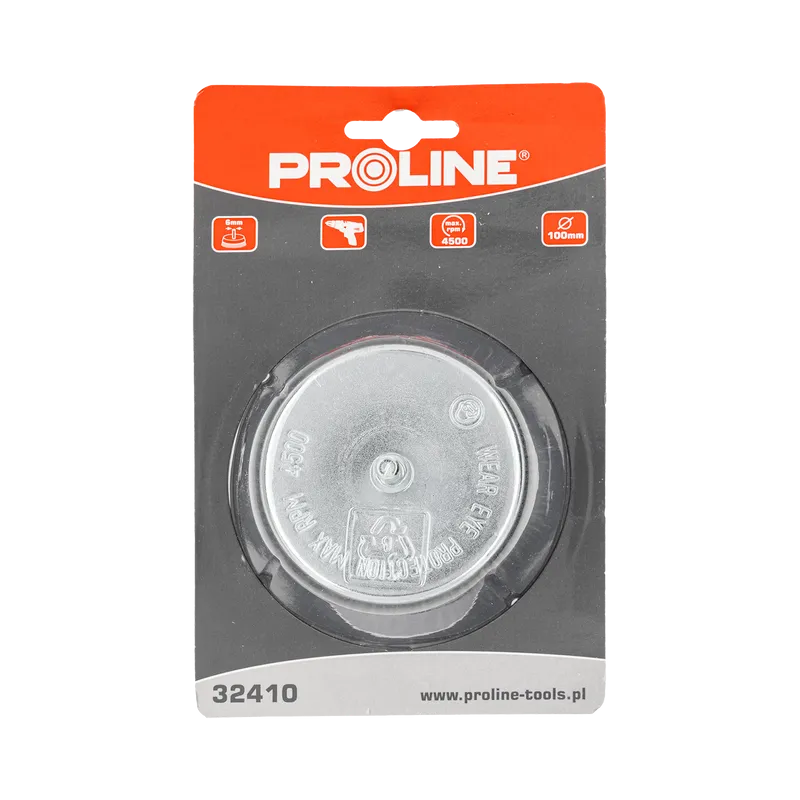 Perie Sarma Tip Cupa cu Tija 100MM