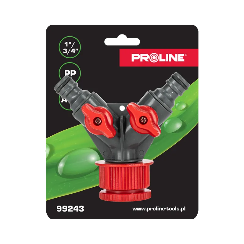 Conector Distribuitor cu 2 Robineti 1" - 3/4" / Blister
