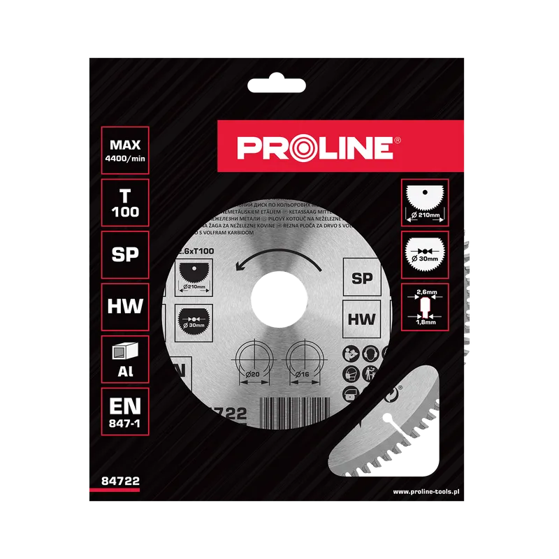 Disc Circular pentru Metal cu Dinti Vidia 210MM / 100D.