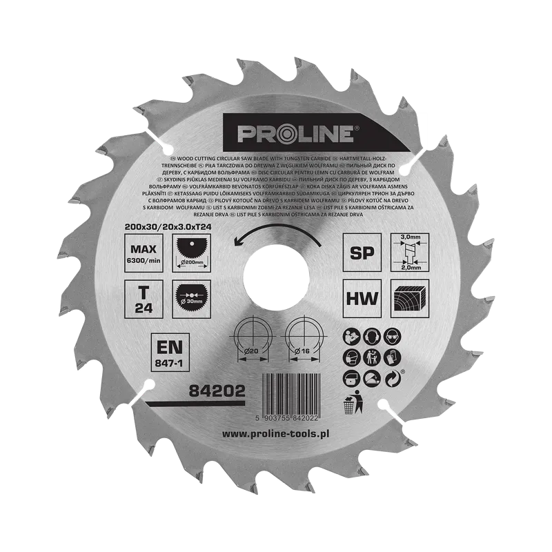 Disc Circular pentru Lemn cu Dinti Vidia 200MM / 24D.