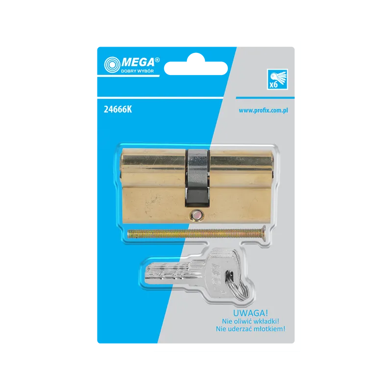 Cilindru Siguranta cu Amprenta 62MM / Blister