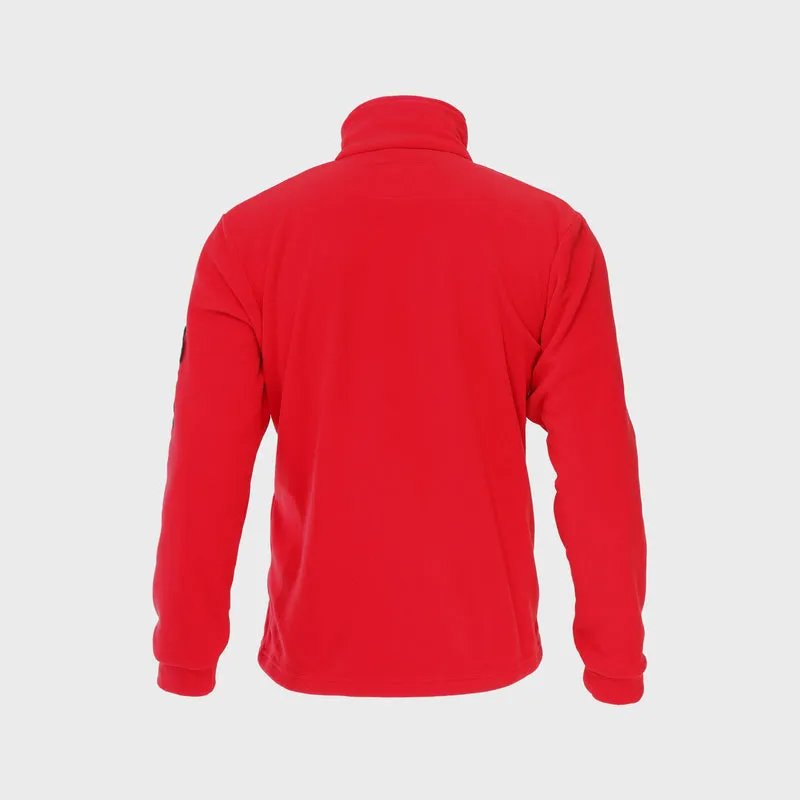 Jacheta Polar cu Buzunar Aditional / Rosu - 2XL
