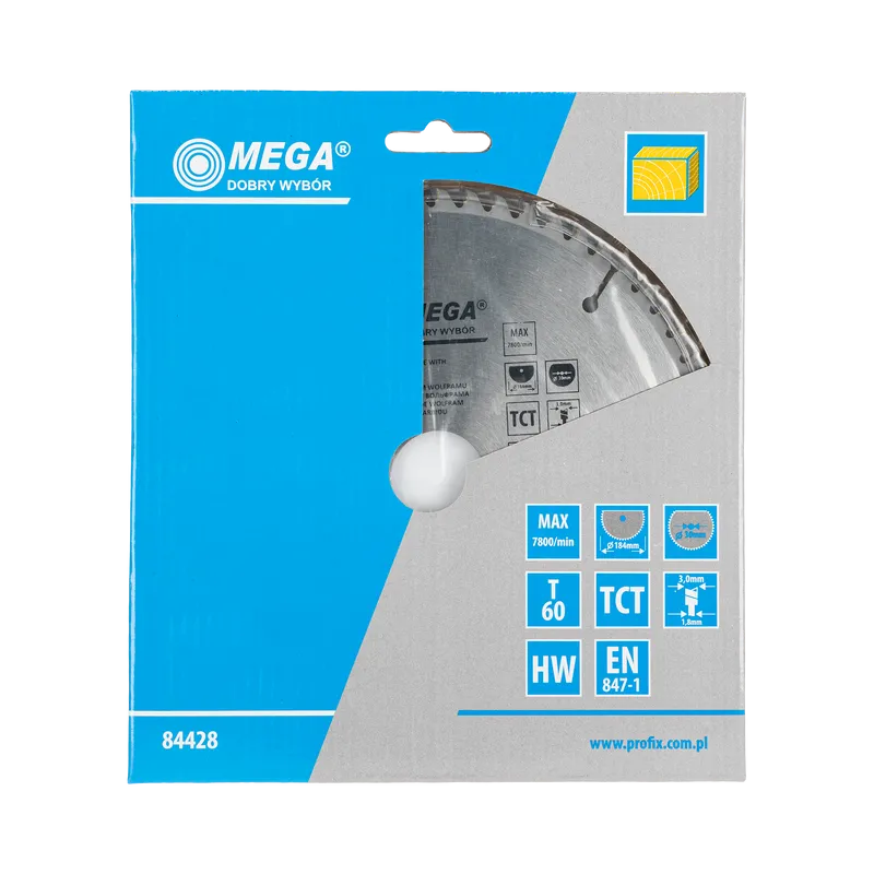Disc Circular pentru Lemn cu Dinti Caliti 184MM / 60D.