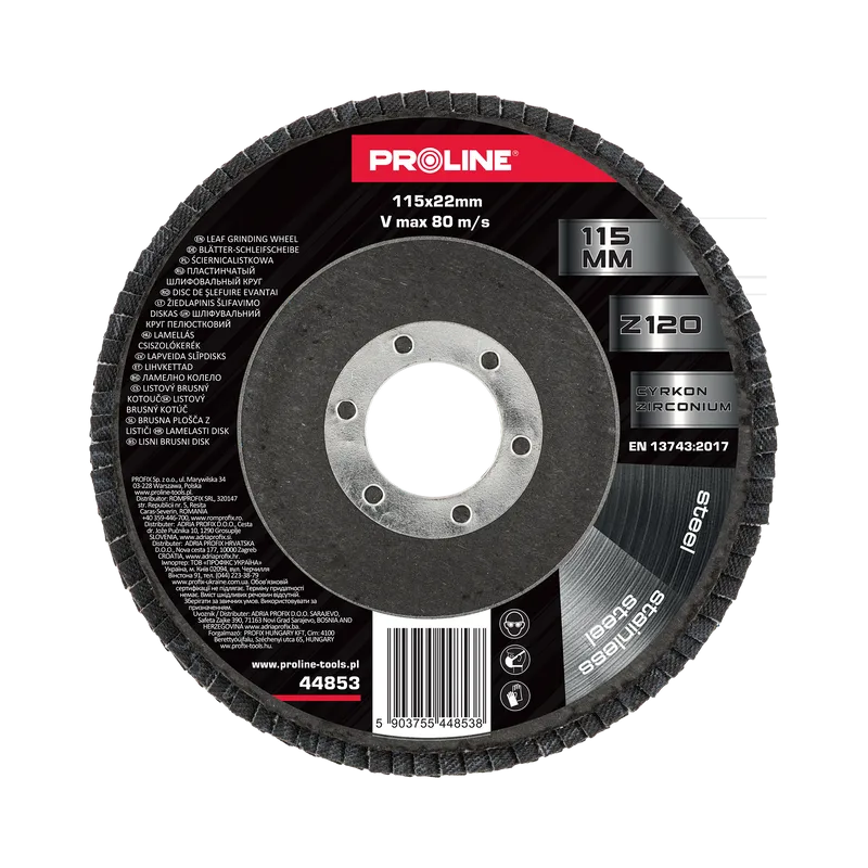 Disc Abraziv Lamelar cu Zirconiu 115MM - GR.120