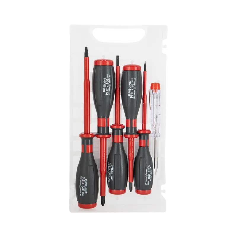 Set Surubelnite Izolate Maner Cauciuc + Tester - 6P.